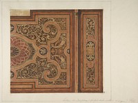 Intarsia Ceiling Design for the Dining Room, Deepdene, Dorking, Surrey by Jules Edmond Charles Lachaise and Eugène Pierre Gourdet