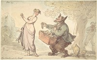 Beauty and the Beast by Thomas Rowlandson