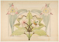 Design with Flowers by Anonymous, French, 19th century