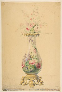 Design for a Vase, Anonymous, French, 19th century