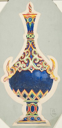 Design for a Vase with Lid