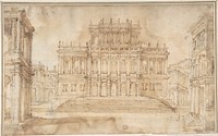 Design for Stage Set with Porticoed Palazzo, 18th century