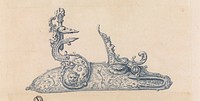 Drawing from an Ornament Scrapbook: A Flintlock Gun Lock