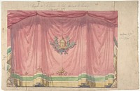 Design for a Stage Curtain by Eugène Cicéri