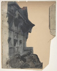 Design for a Stage Set at the Opéra, Paris by Eugène Cicéri