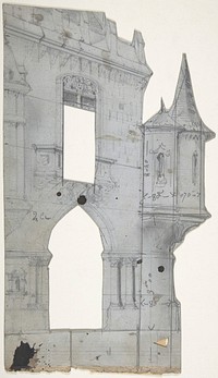 Design for a Stage Set at the Opéra, Paris by Eugène Cicéri