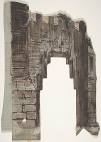 Design for a Stage Set at the Opéra, Paris by Eugène Cicéri