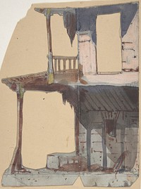 Design for a Stage Set at the Opéra, Paris by Eugène Cicéri