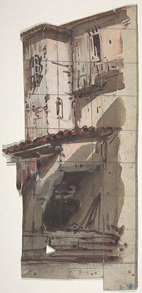 Design for a Stage Set at the Opéra, Paris by Eugène Cicéri