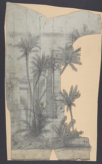 Design for a Stage Set at the Opéra, Paris by Eugène Cicéri