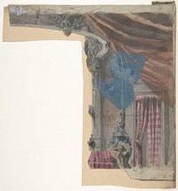 Design for a Stage Set at the Opéra, Paris by Eugène Cicéri