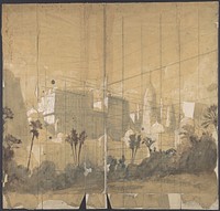 Design for a Stage Set at the Opéra, Paris by Eugène Cicéri