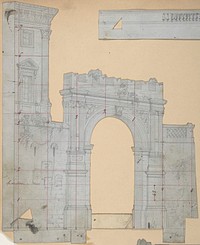 Design for a Stage Set at the Opéra, Paris by Eugène Cicéri
