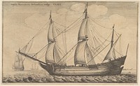 Naues Mercantoriæ Hollandicæ, vulgo, VLIET (A Dutch freighter) by Wenceslaus Hollar