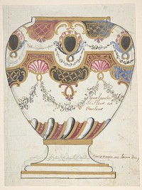 Design for a Porcelain Vase