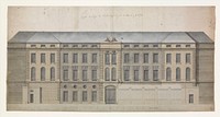 Elevation of the Façade of the Marché à la Volaille, Quai des Grands Augustins, Paris by Célestin-Joseph Happe