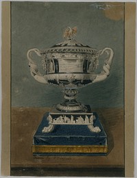 Drawing of Clinton Vase, designed by Thomas Fletcher