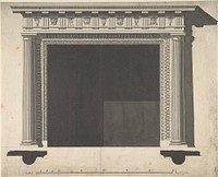 Design for a Chimney-piece, for the Saloon, Milton Park, Northamptonshire by Sir William Chambers