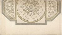 Design for the Gallery ceiling, Richmond House, Whitehall, London by Sir William Chambers