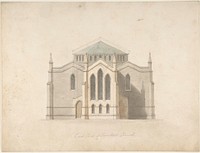 East End of Tunstall Church (recto and verso), Anonymous, British, 19th century