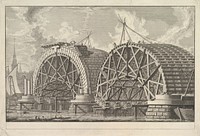 A view of part of the intended Bridge at Blackfriars, London