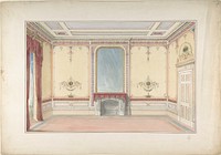 Interior: Fireplace wall by John Gregory Crace