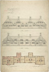 Design for Thatched Cottages for Mrs. Kingsley