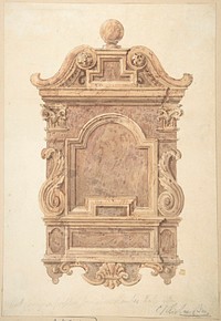 Oak Carving from Fireplace in the Jerusalem Chamber, Westminster by Charles James Richardson