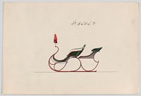 Design for Rumble Sleigh, no. 3484a