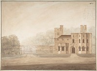 Design for Bishopsgate Lodge, at Windsor Castle, Berkshire by Sir Jeffery Wyatville