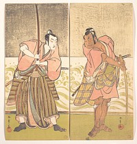 The Actor Sakata Hangoro II and the Actor Matsumoto Koshiro IV by Katsukawa Shunshō