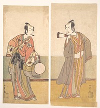 The Actors the Fourth Matsumoto Koshiro and the Arashi Sangoro by Katsukawa Shunshō