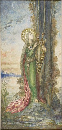 Saint Cecilia by Gustave Moreau