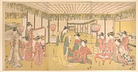 New Year's Celebration in a Large Mansion by Utagawa Toyokuni