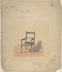 Design of a Carving Chair by Charles Hindley and Sons