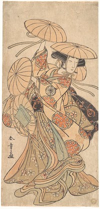 Kabuki Actor Nakamura Tomijūrō I in a Female Dance Role