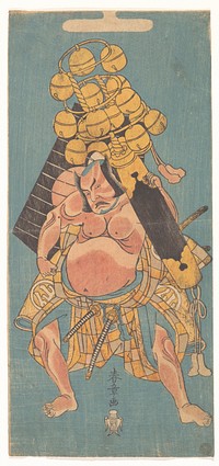 The Second Nakamura Sukegoro as a Samurai Carrying a Suzu