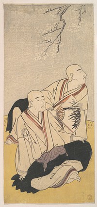 The Third Sawamura Sojuro & the Second Ichikawa Monnosuke as Buddhist Monks