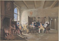 Guardroom Scene by Cornelis Troost