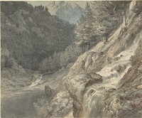 Mountainous Landscape with a River by Johann Wilhelm Schirmer