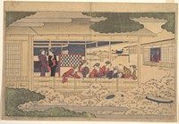 Viewing Cherry Blossoms by Utamaro Kitagawa (1754–1806)