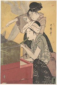 In the Kitchen by Utamaro Kitagawa (1754–1806)