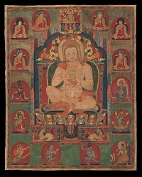 Portrait of Jnanatapa Attended by Lamas and Mahasiddhas 