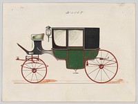 Design for Glass Panel Coach, no. 4069, Manufacturer : Brewster & Co.