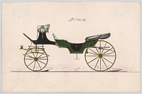 Design for Cabriolet or Victoria, no. 3459, Manufacturer : Brewster & Co.