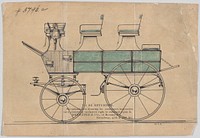 Design for Roof Seat Break, no. 3796a, Manufacturer : Brewster & Co.