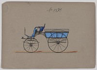 Design for Omnibus or Wagonette, no. 3840, Manufacturer : Brewster & Co.