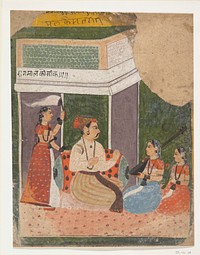 Malkos Raga: Page from a Dispersed Ragamala Series (Garland of Musical Modes), India (Rajasthan, Marwar)