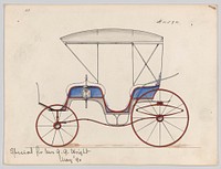 Design for 6 seat Phaeton, no. 4084, Manufacturer : Brewster & Co.