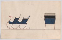 Design for 2 Seat Sleigh, no. 3417, Manufacturer : Brewster & Co.